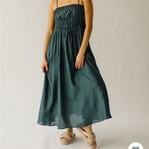 Piper and Scoot Frisco Dress Dark Forest Small